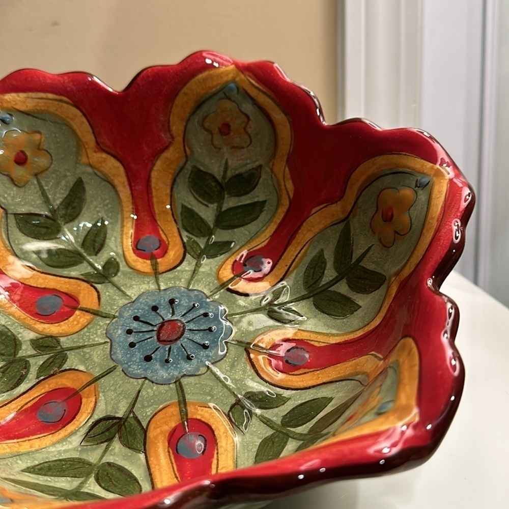 Pier One Imports Carynthum Salad/Pasta Bowl - Picture 8 of 8